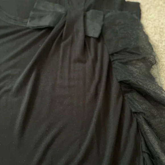 Valentino Black Ruffled Lace Blouse - Picture 9 of 9